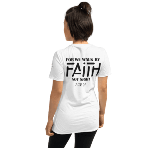 for we walk by faith