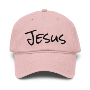 Jesus (Black) - Garment washed baseball cap